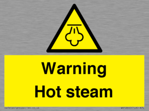Warning Hot steam